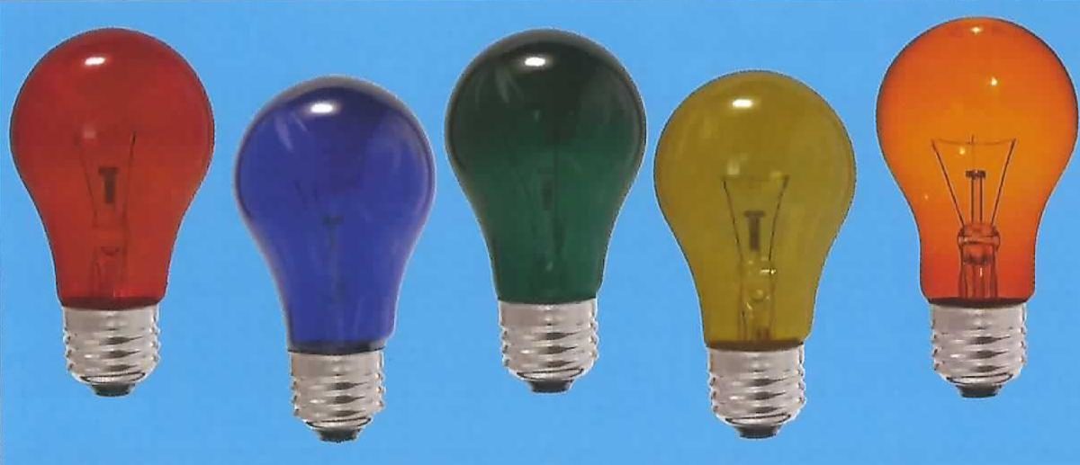 asahilamp 旭光電機工業 カラー電球 耐熱透明カラー 一般球 | 高輝度