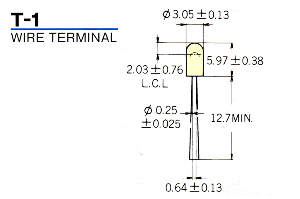 MIL規格認定ランプ T-1 WIRE TERMINAL MS24367-715AS15 | 高輝度LED 